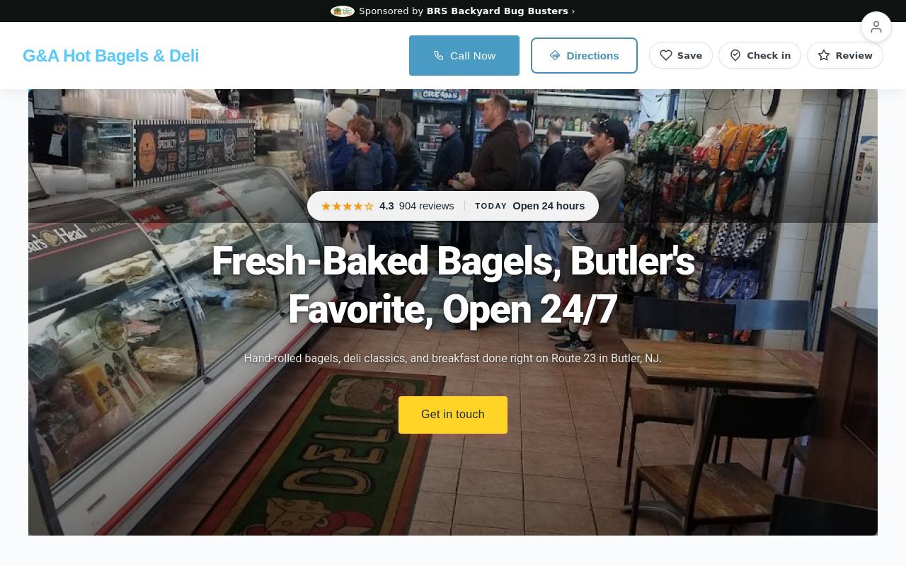 Preview of your live website