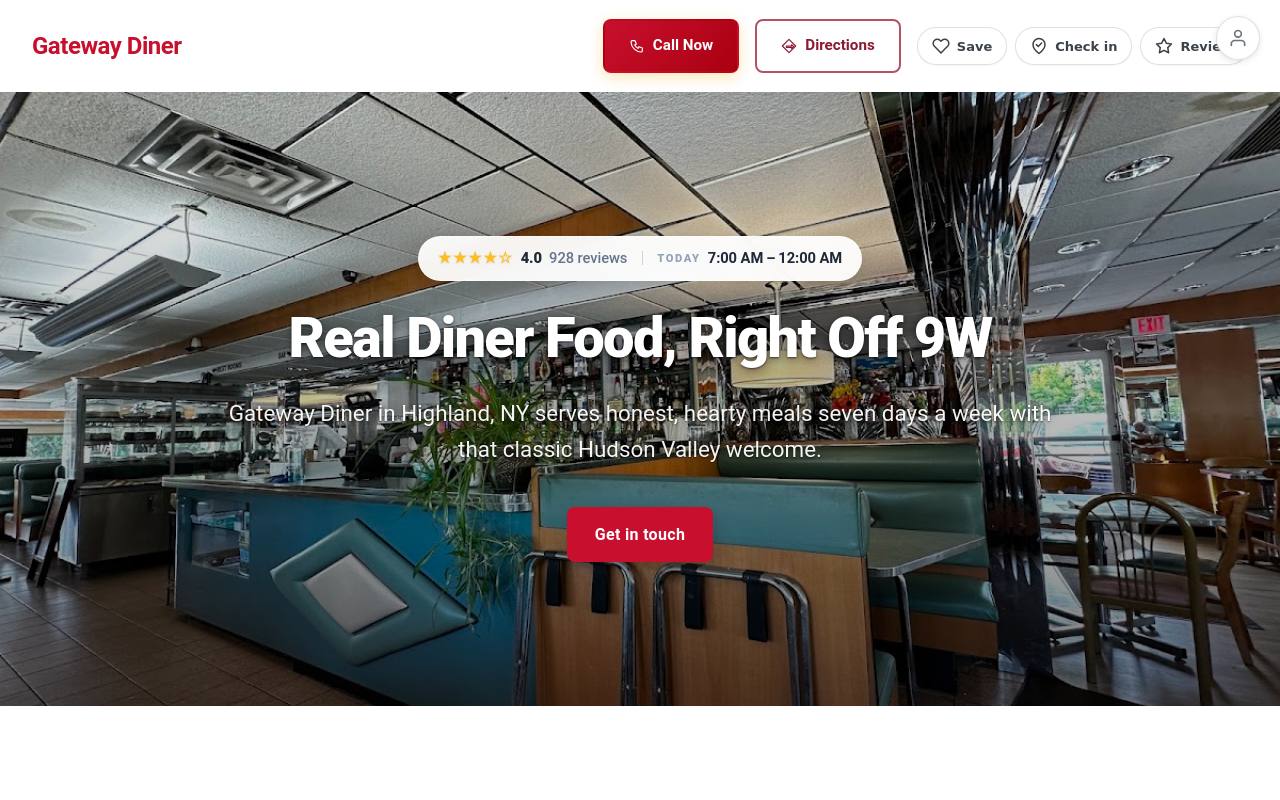 Preview of your live website