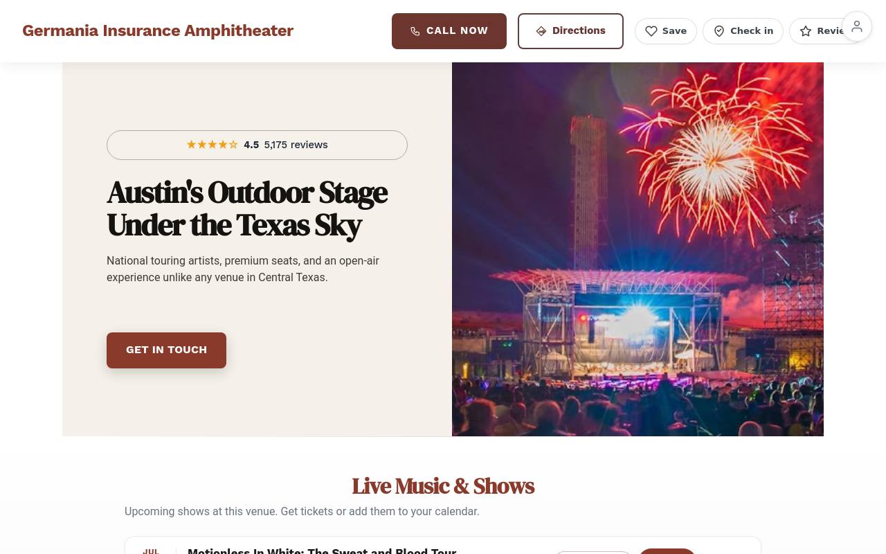 Preview of your live website