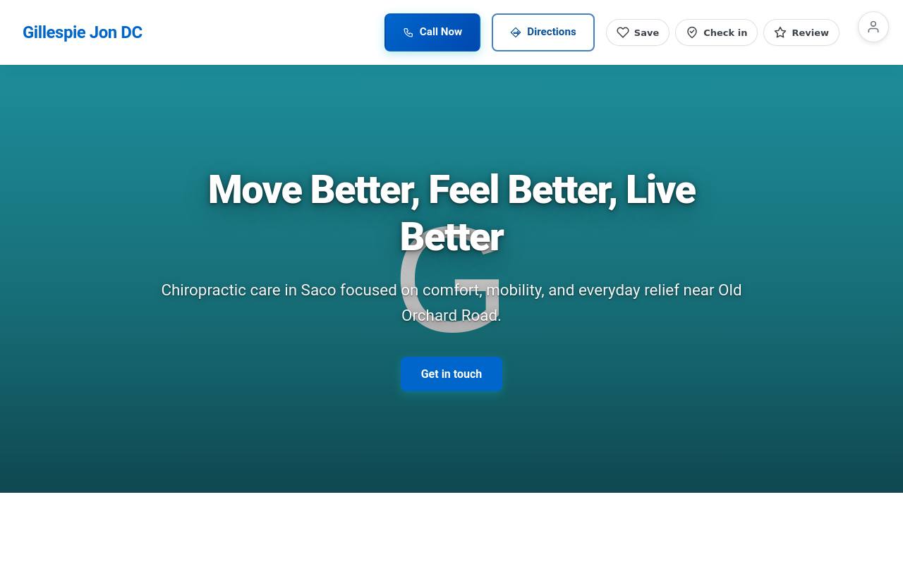 Preview of your live website