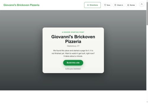 Preview of your live website