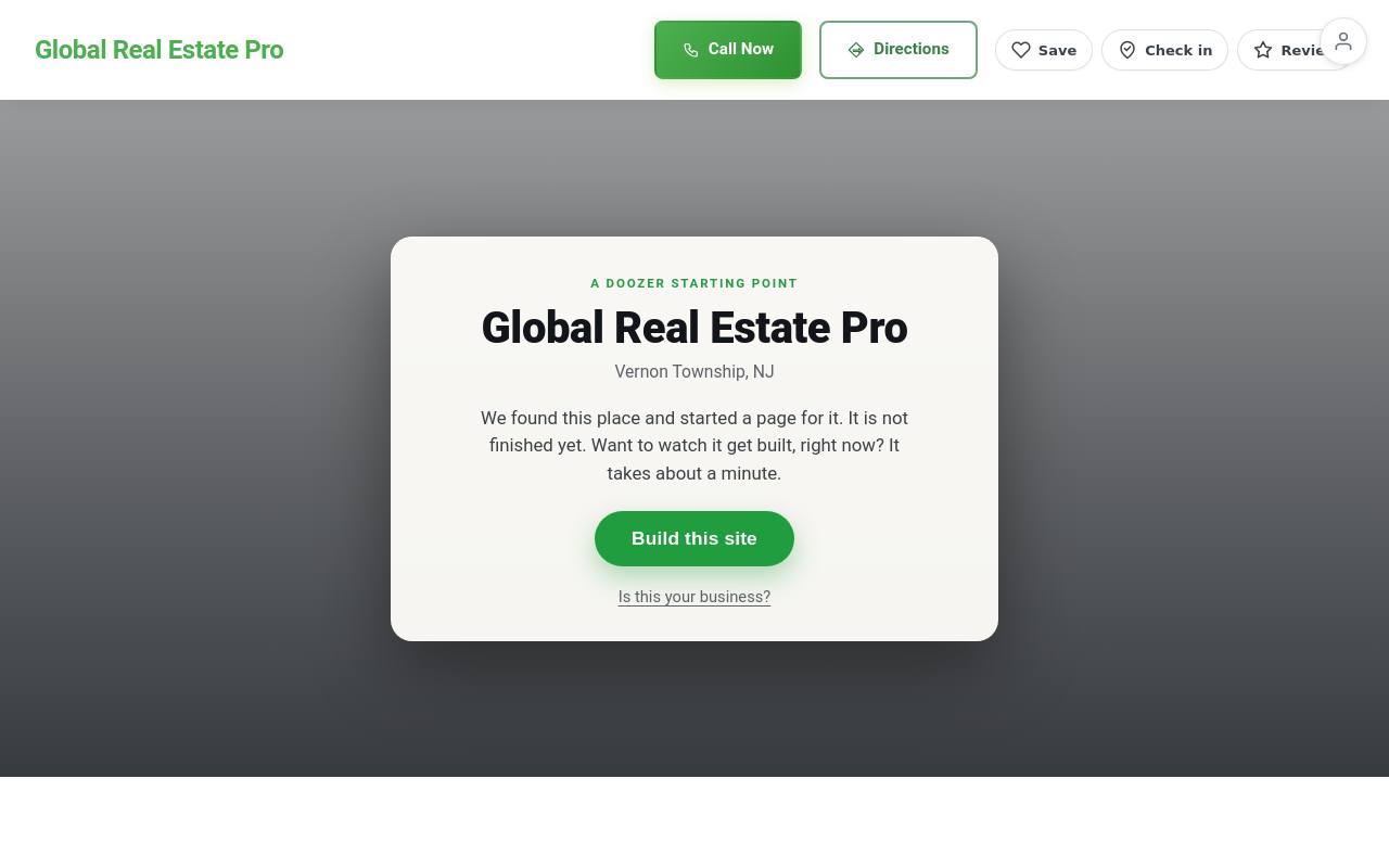 Preview of your live website