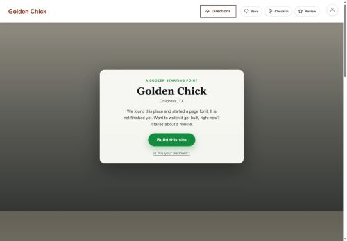 Preview of your live website