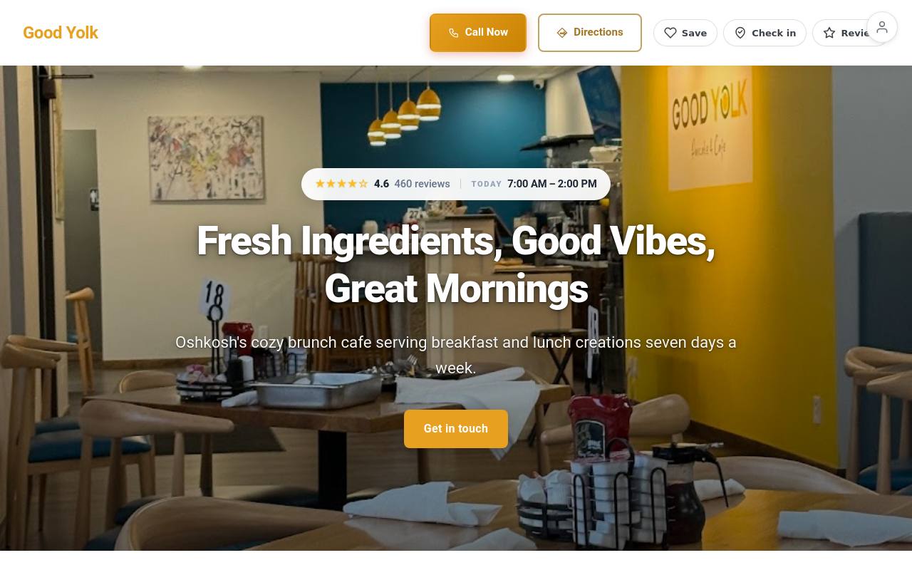 Preview of your live website