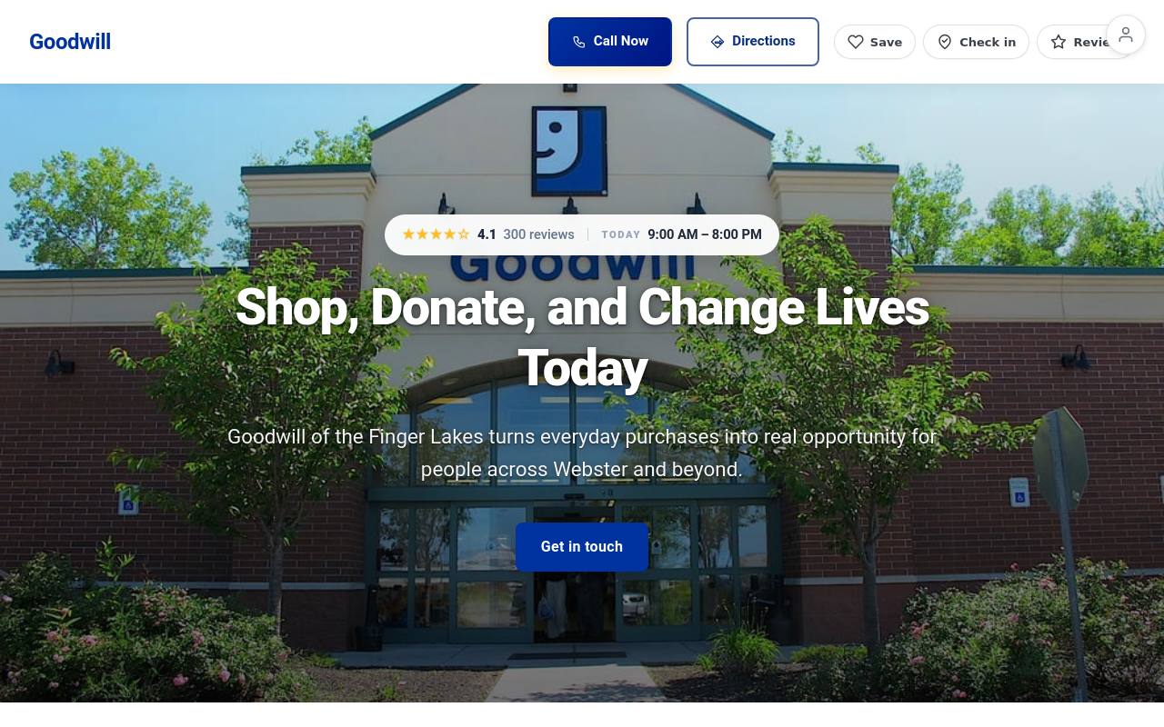 Preview of your live website
