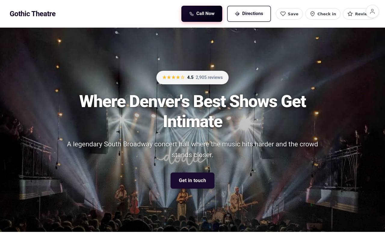 Preview of your live website