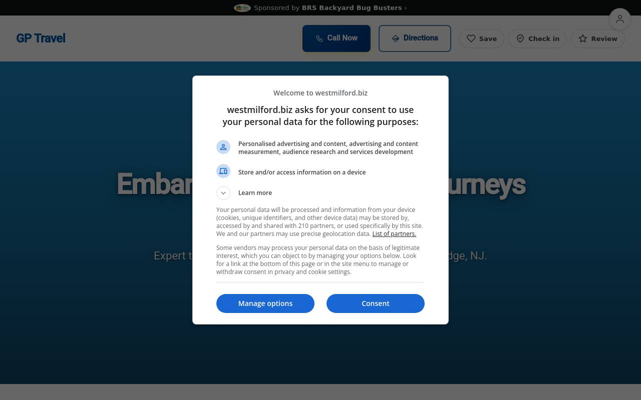 Preview of your live website