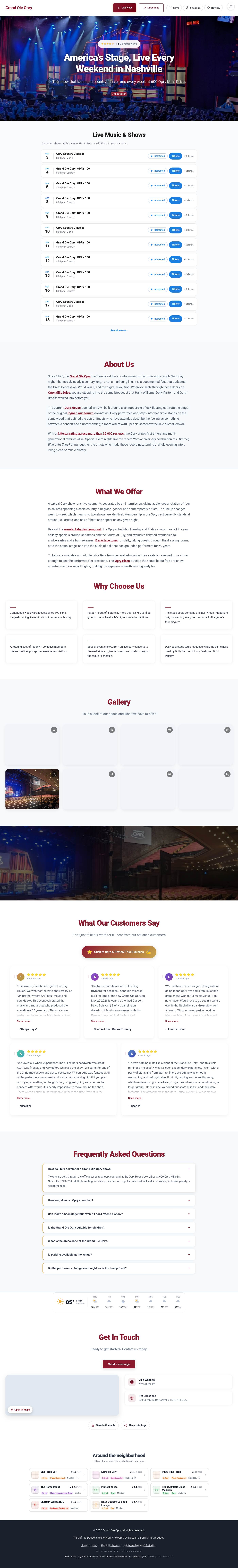 Preview of your live website