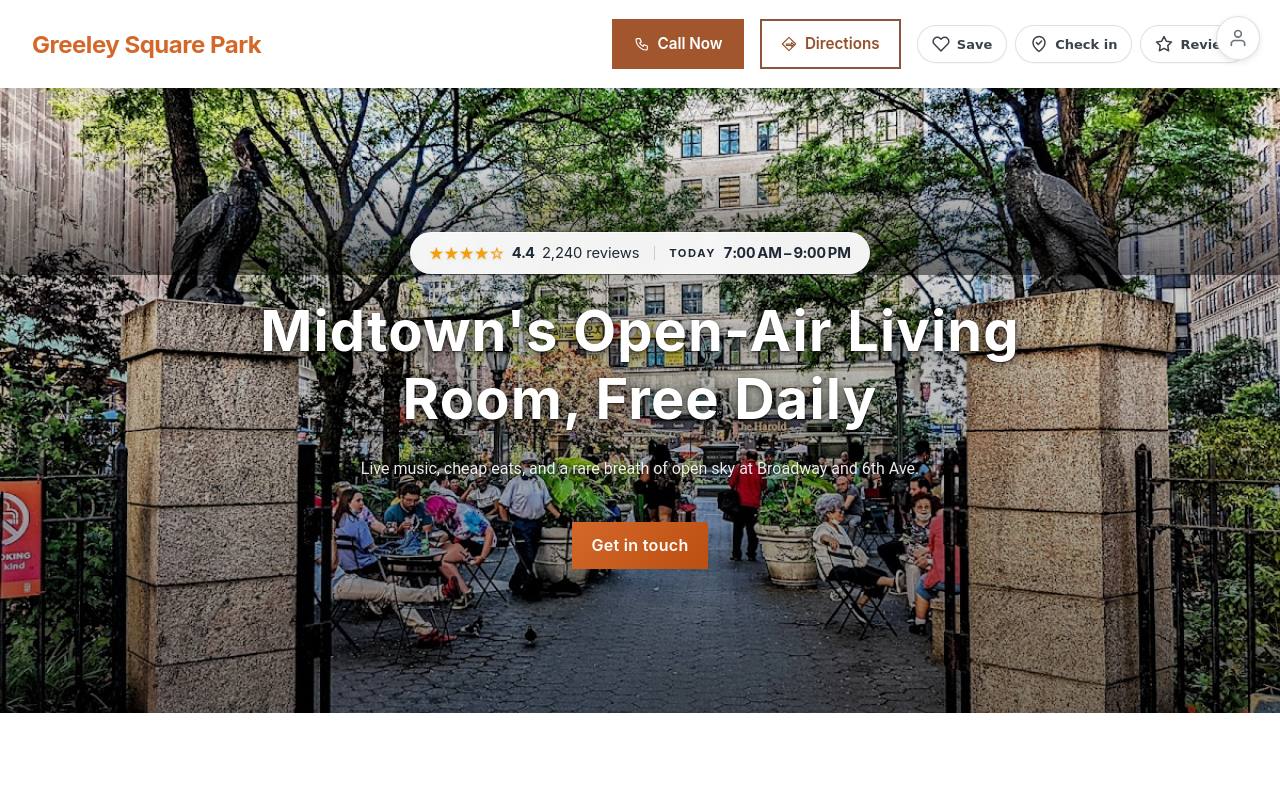 Preview of your live website