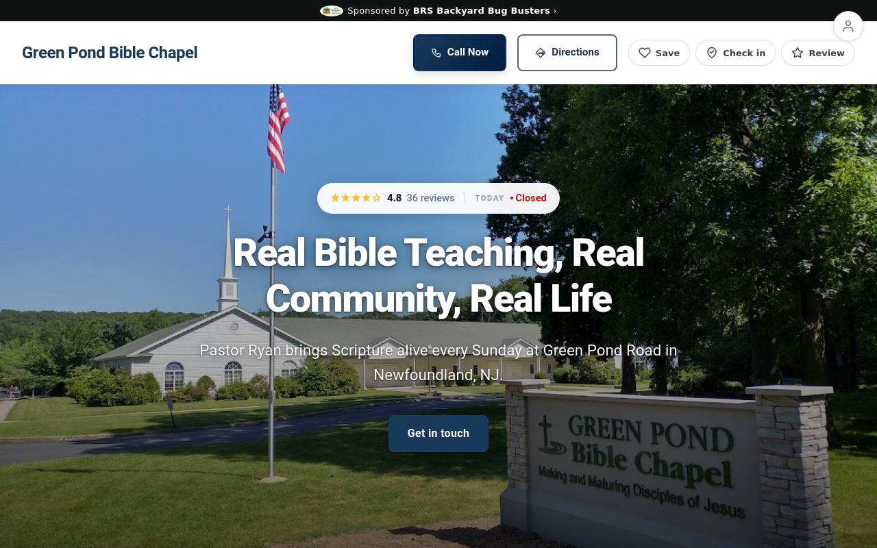 Preview of your live website