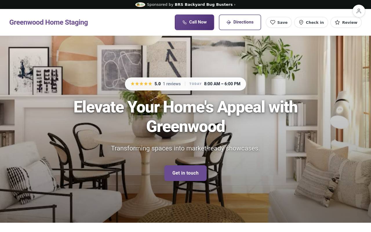 Preview of your live website