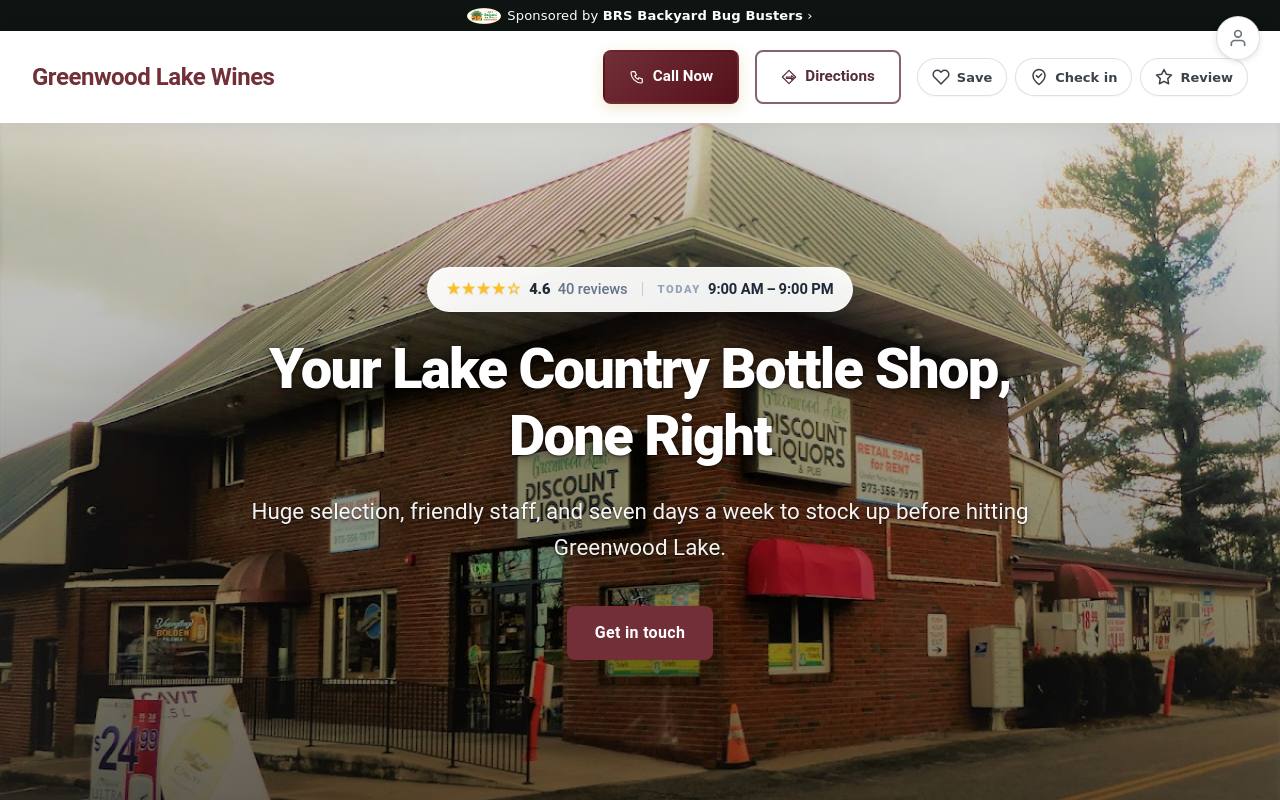 Preview of your live website