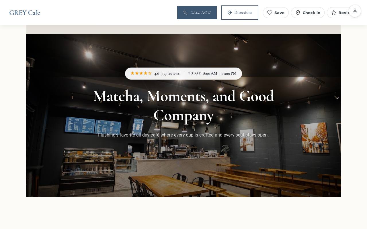 Preview of your live website