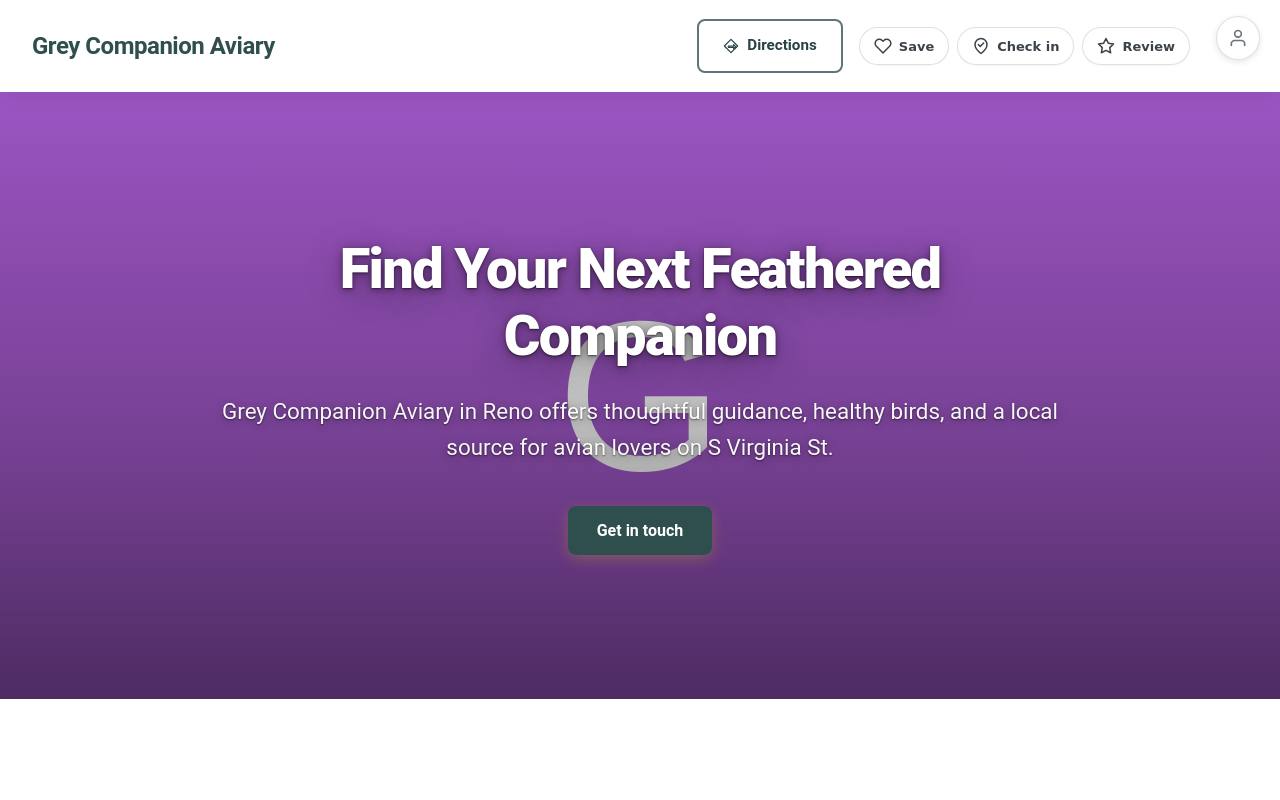 Preview of your live website
