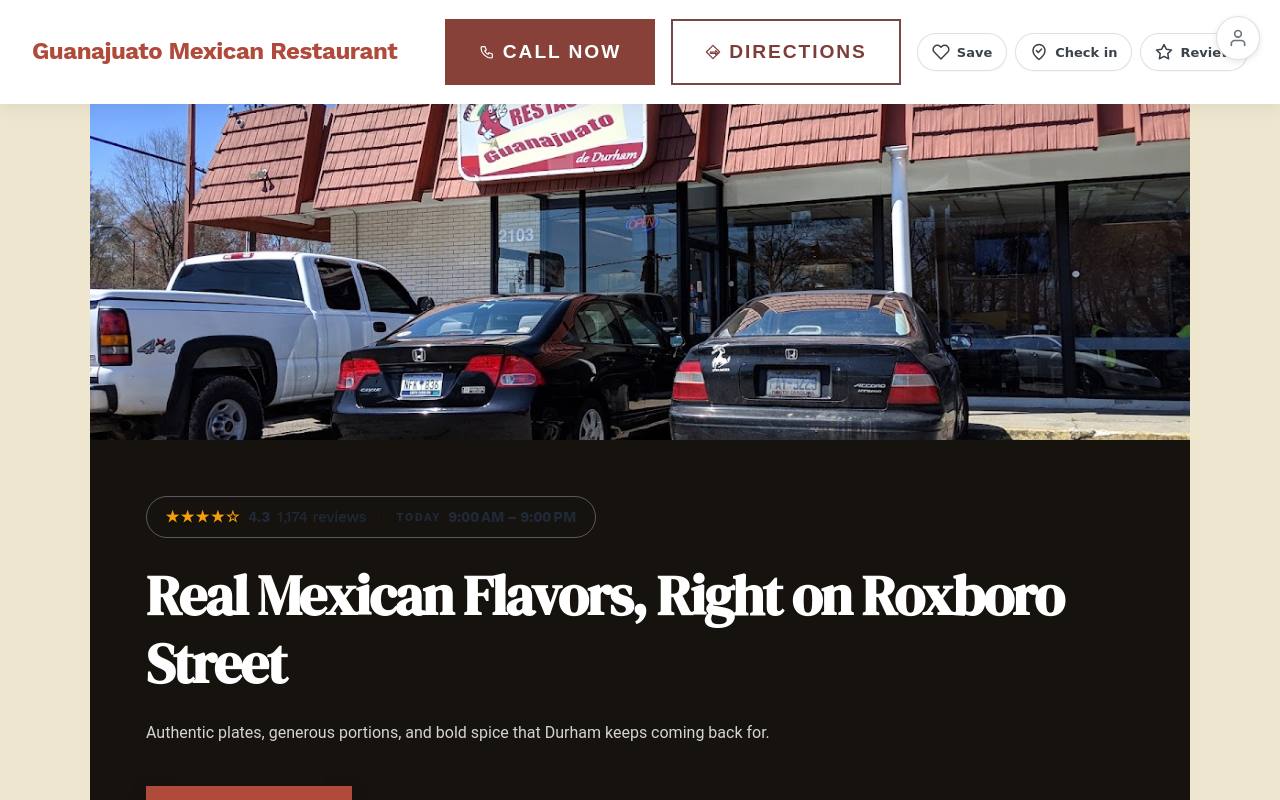 Preview of your live website