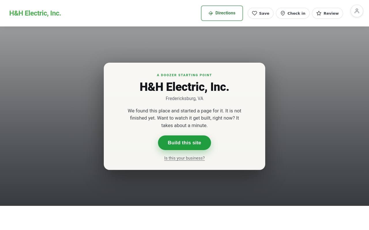 Preview of your live website