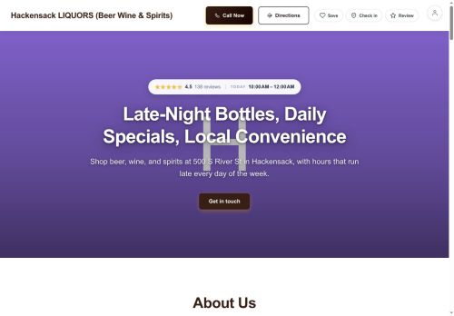 Preview of your live website