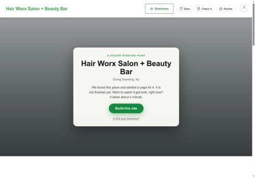 Preview of your live website