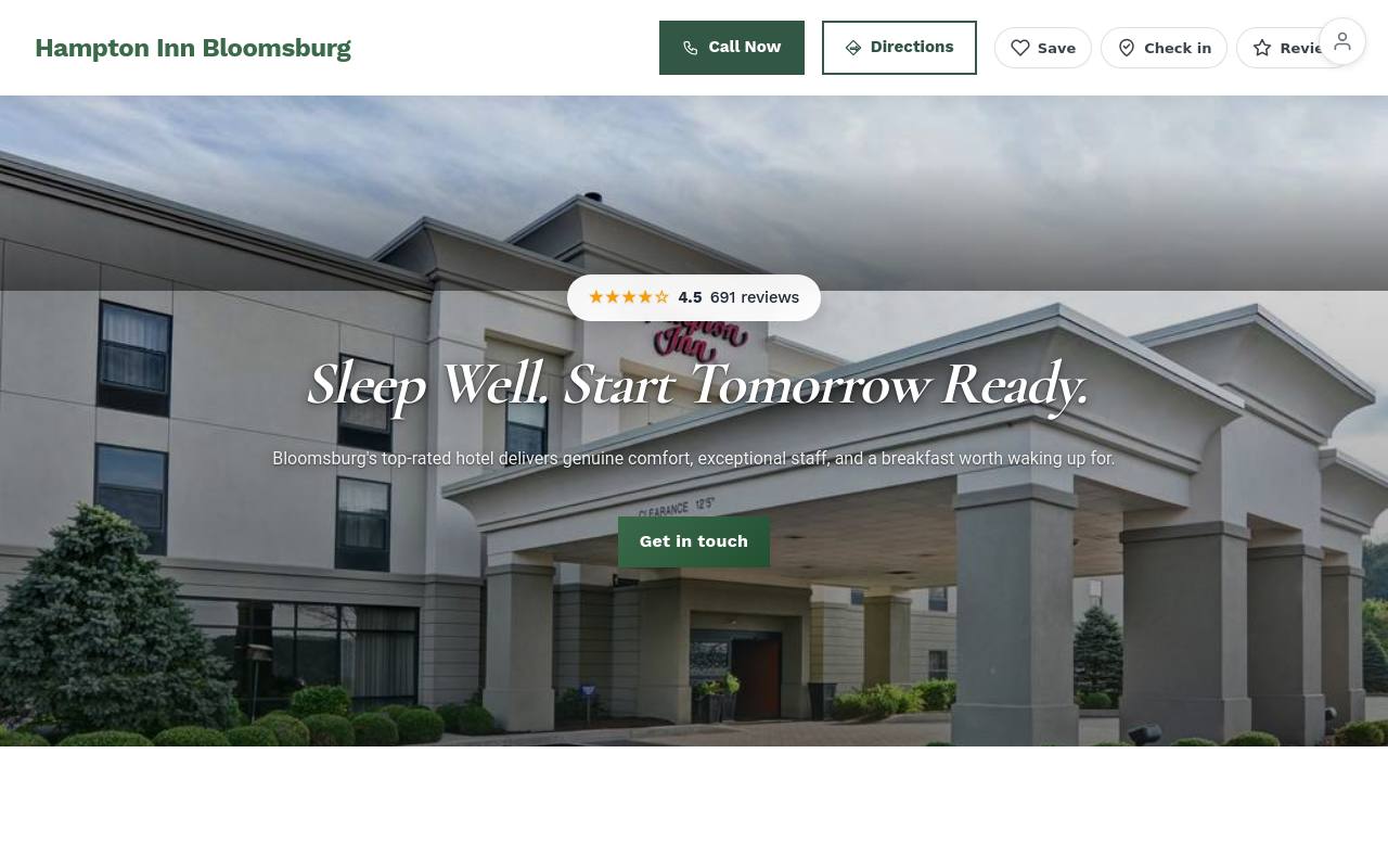 Preview of your live website