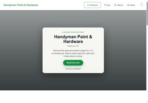 Preview of your live website