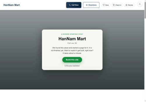 Preview of your live website