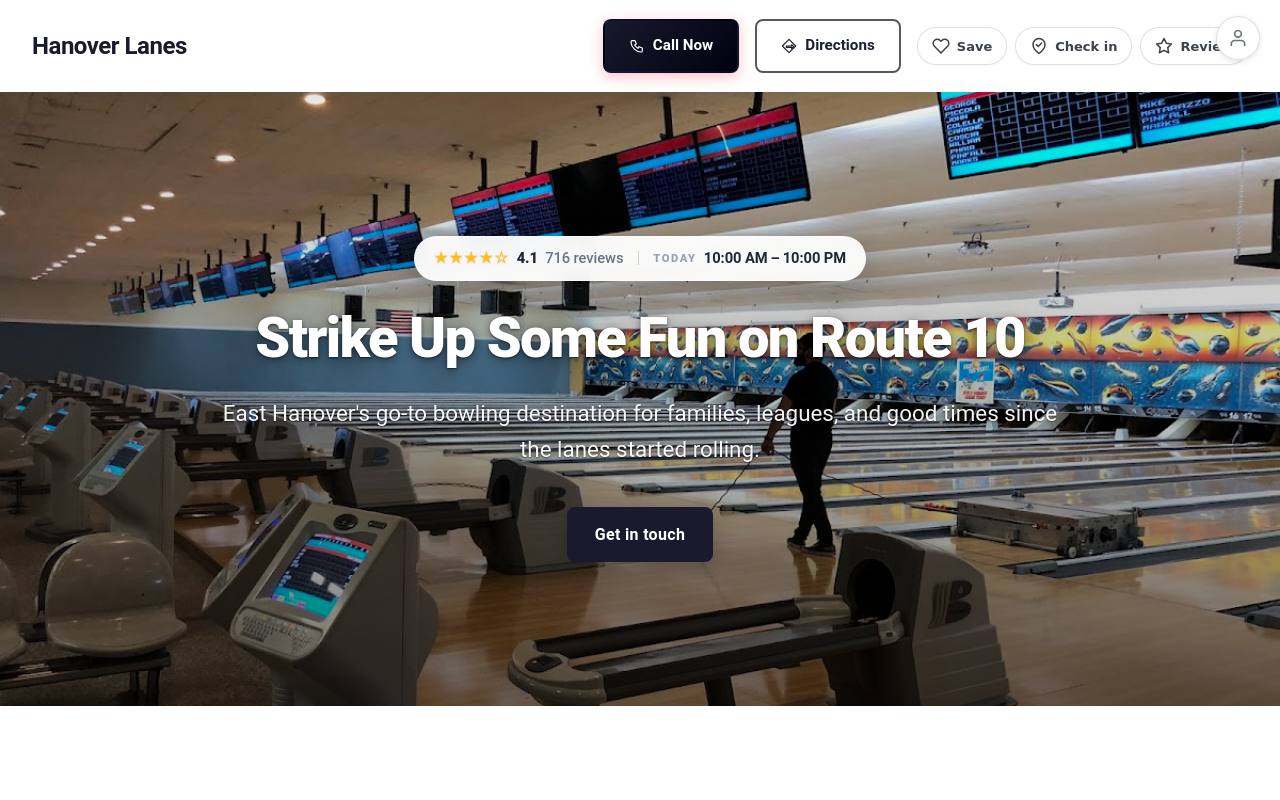 Preview of your live website