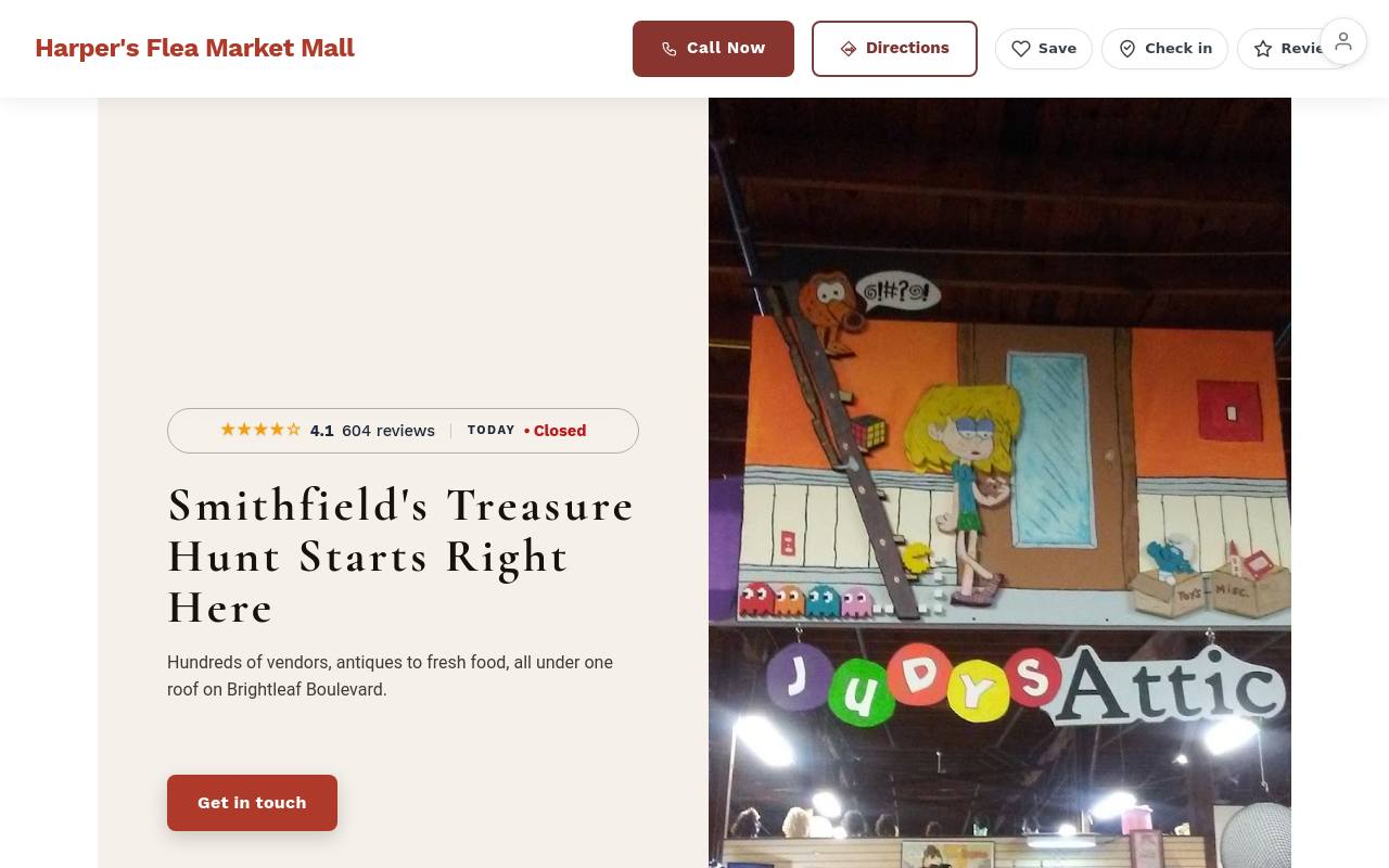 Preview of your live website