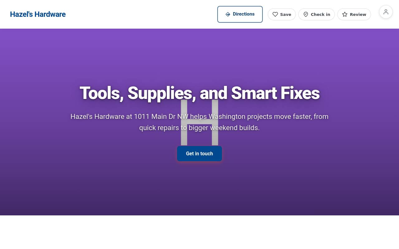 Preview of your live website