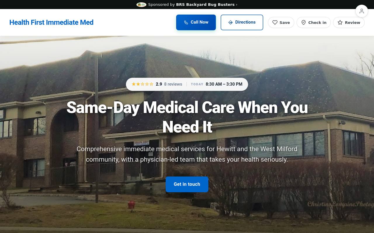 Preview of your live website