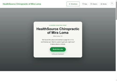 Preview of your live website