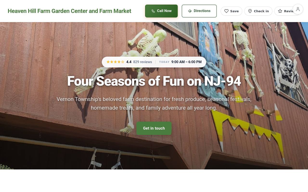 Preview of your live website