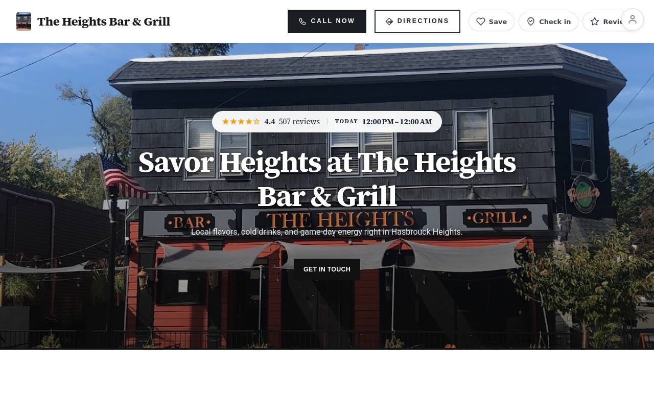 Preview of your live website