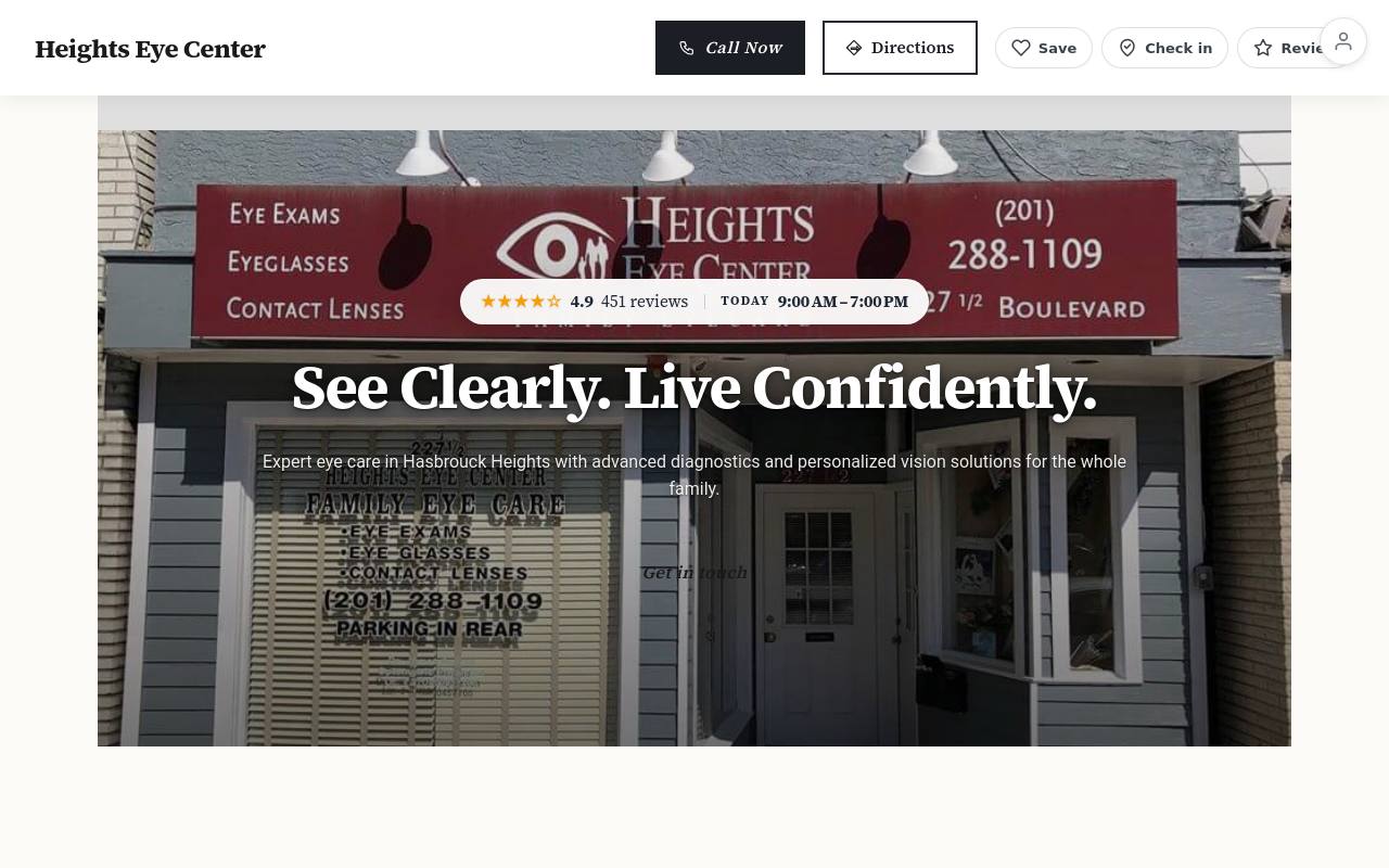 Preview of your live website