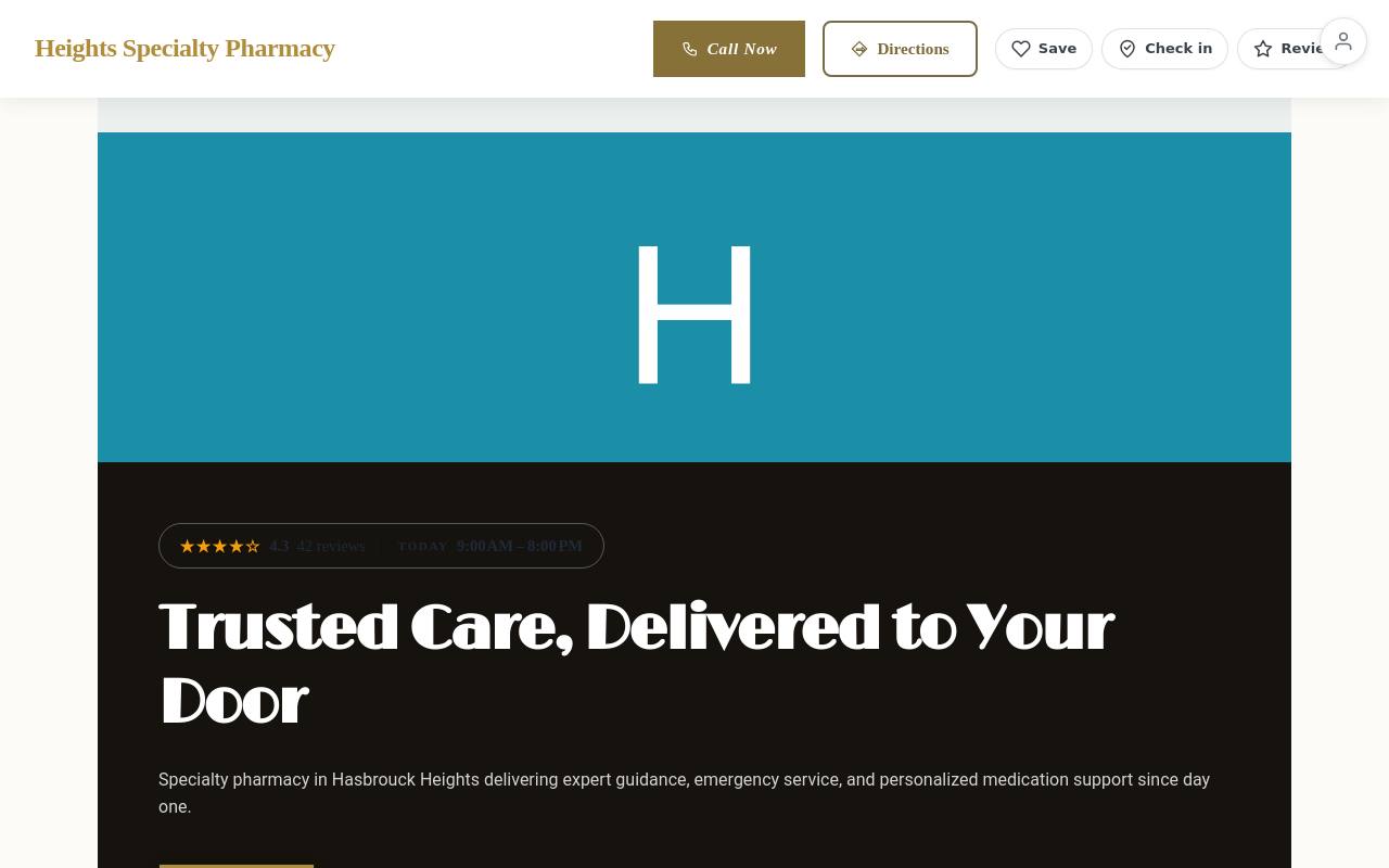 Preview of your live website