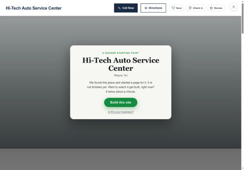 Preview of your live website