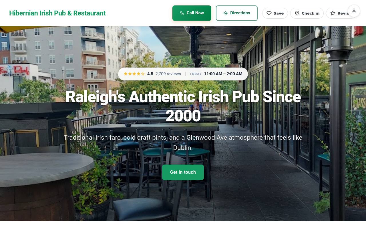 Preview of your live website