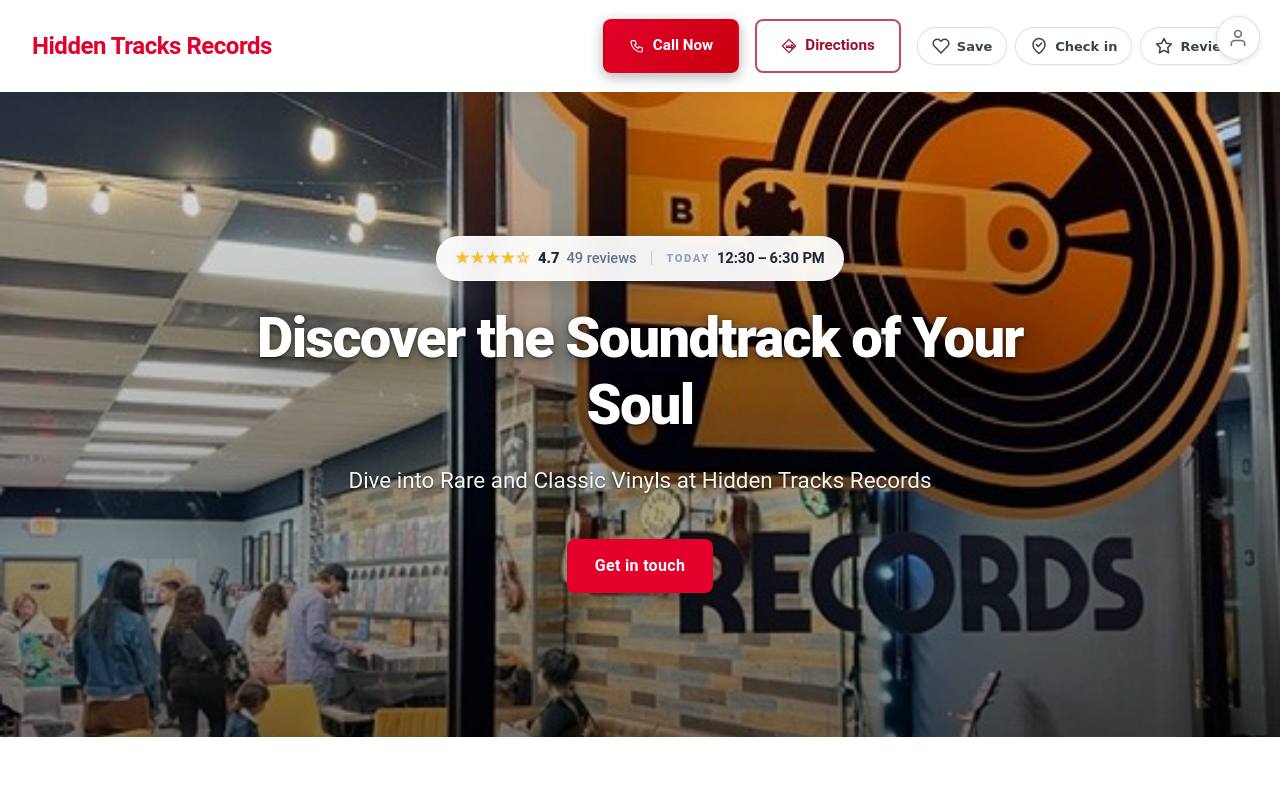 Preview of your live website