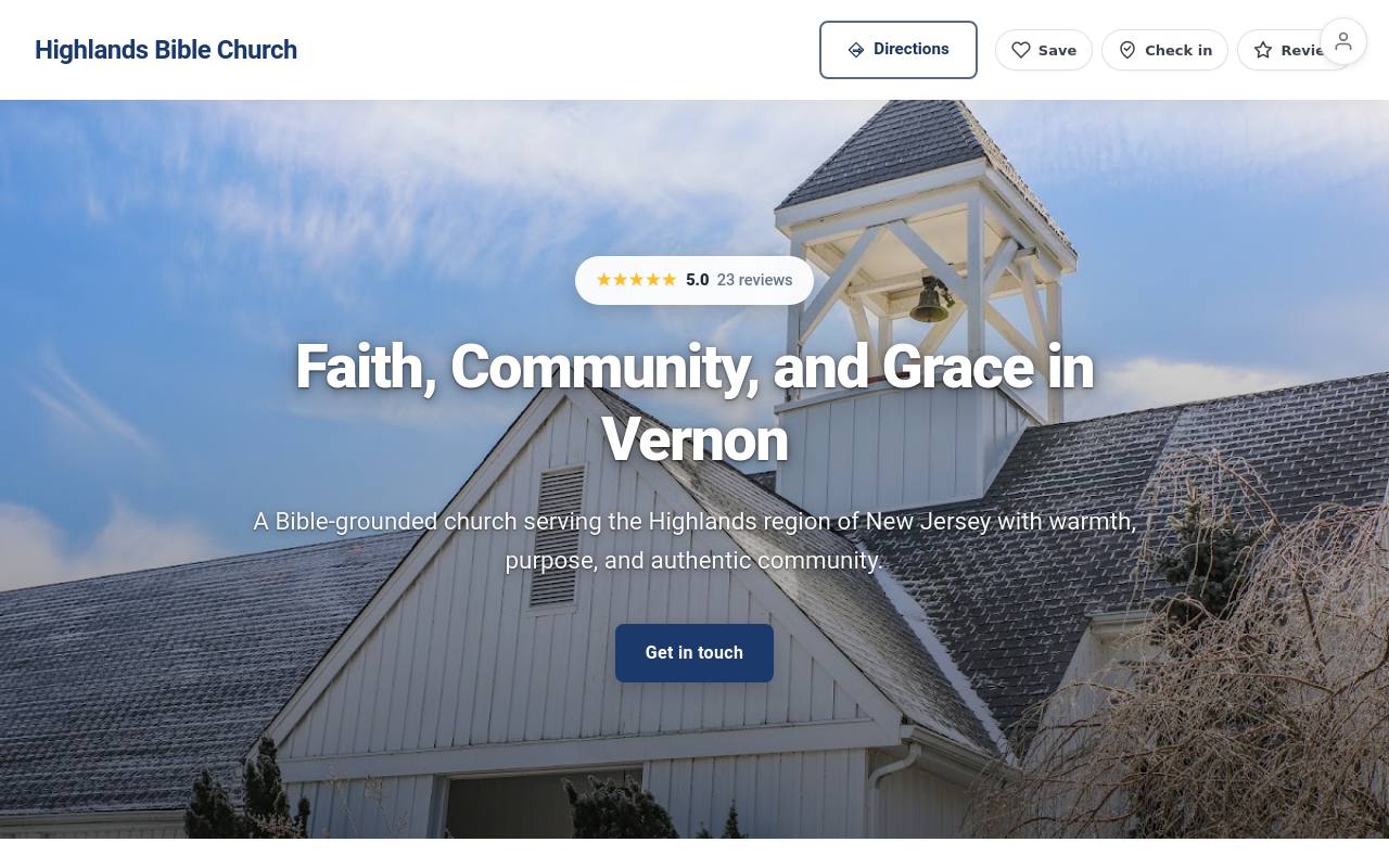 Preview of your live website