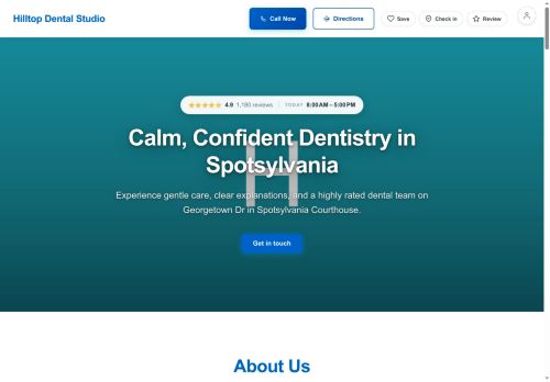 Preview of your live website