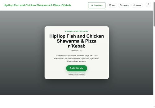 Preview of your live website