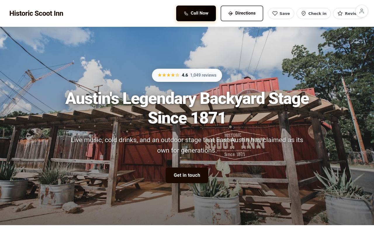 Preview of your live website