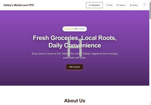 Preview of your live website