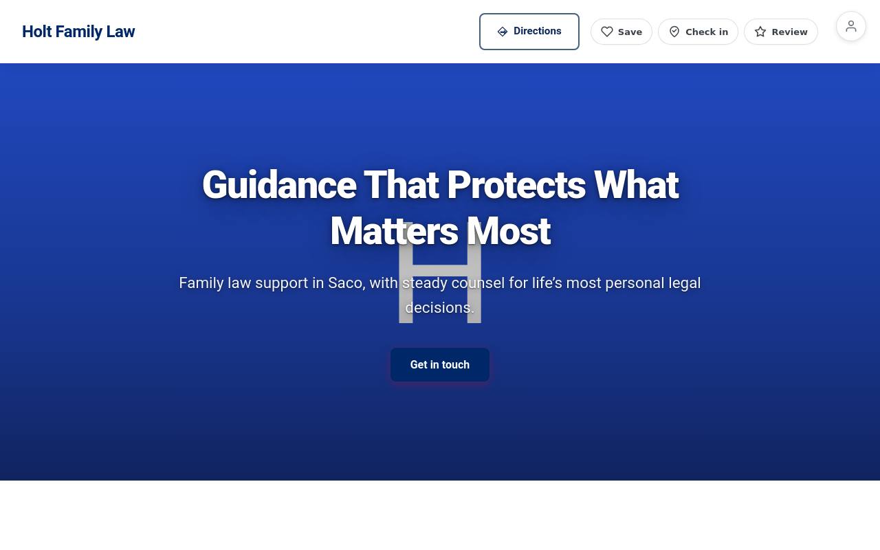 Preview of your live website