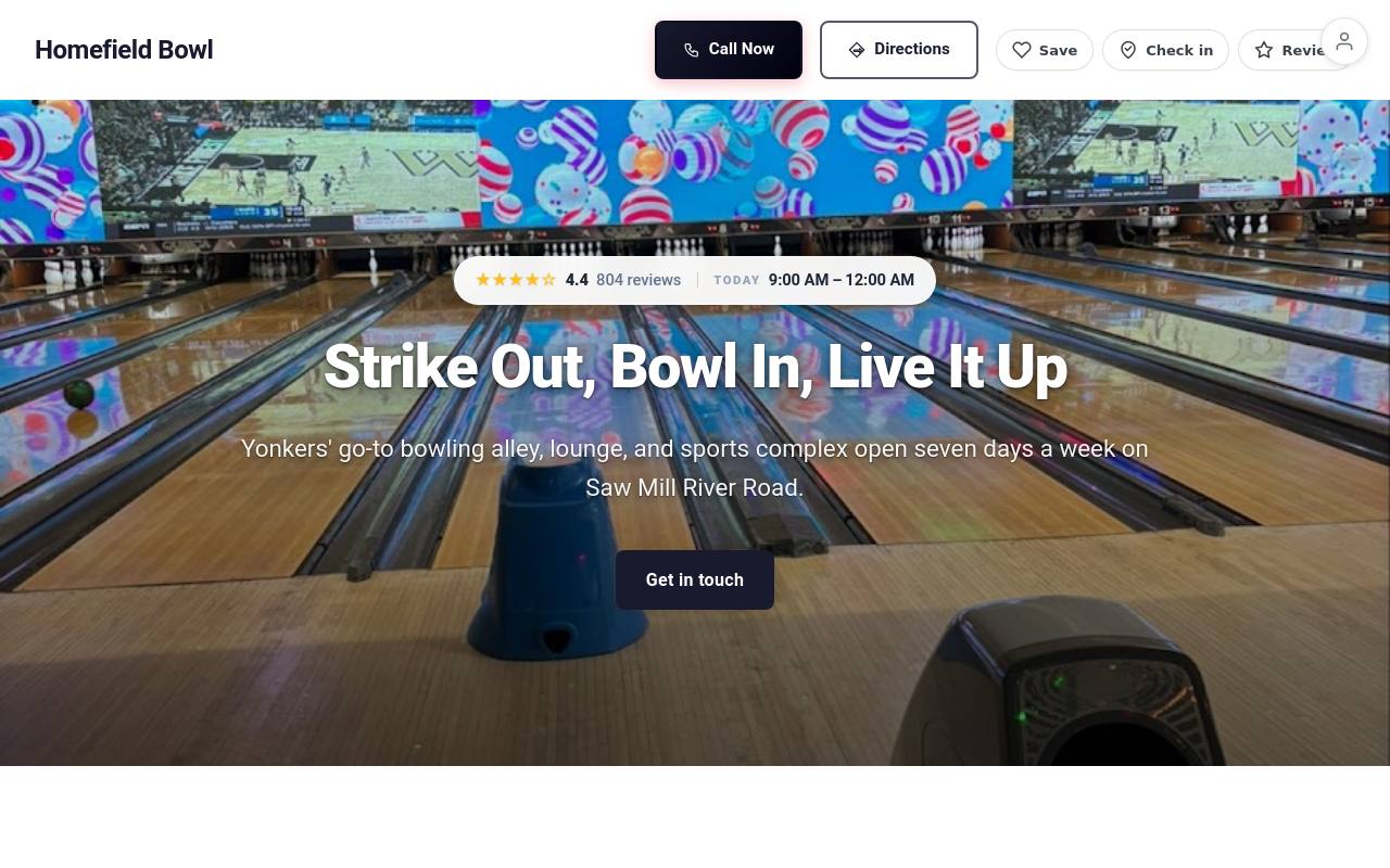 Preview of your live website