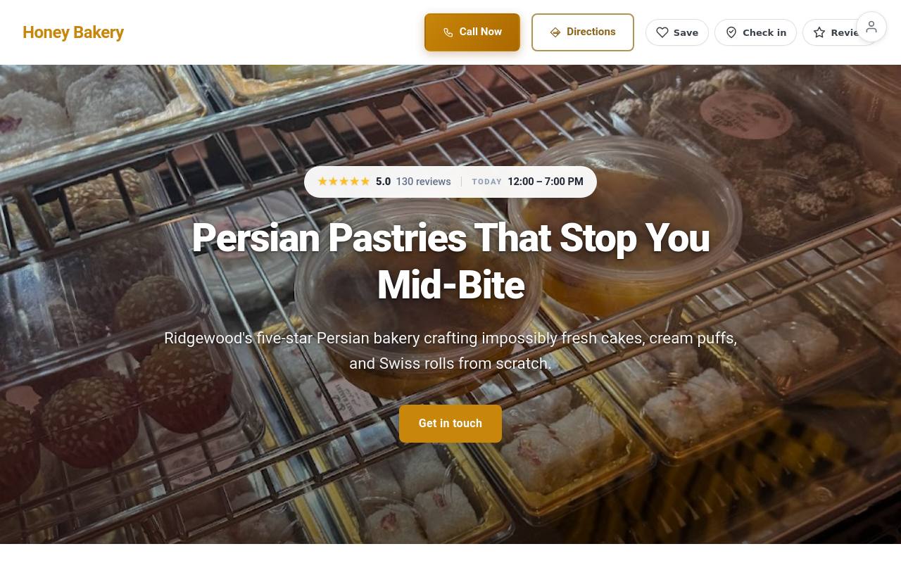 Preview of your live website
