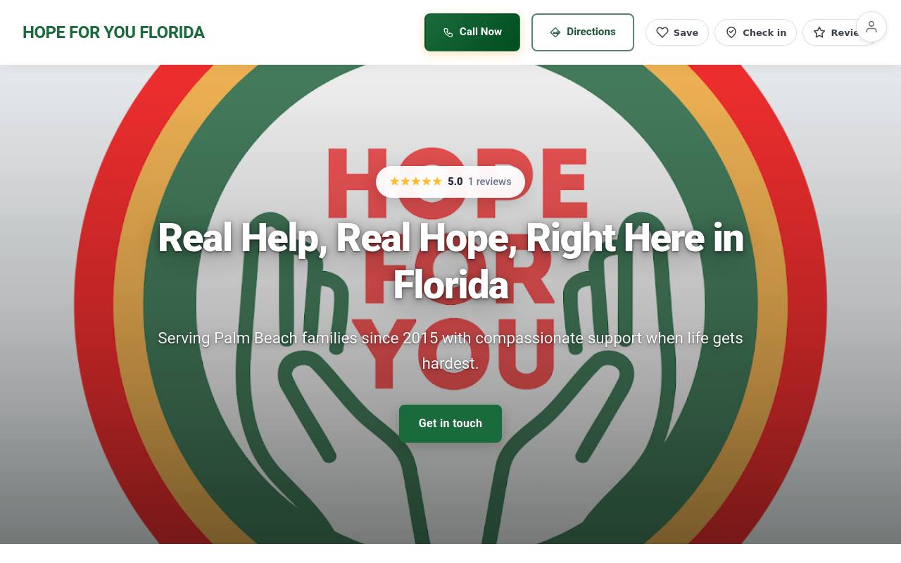 Preview of your live website