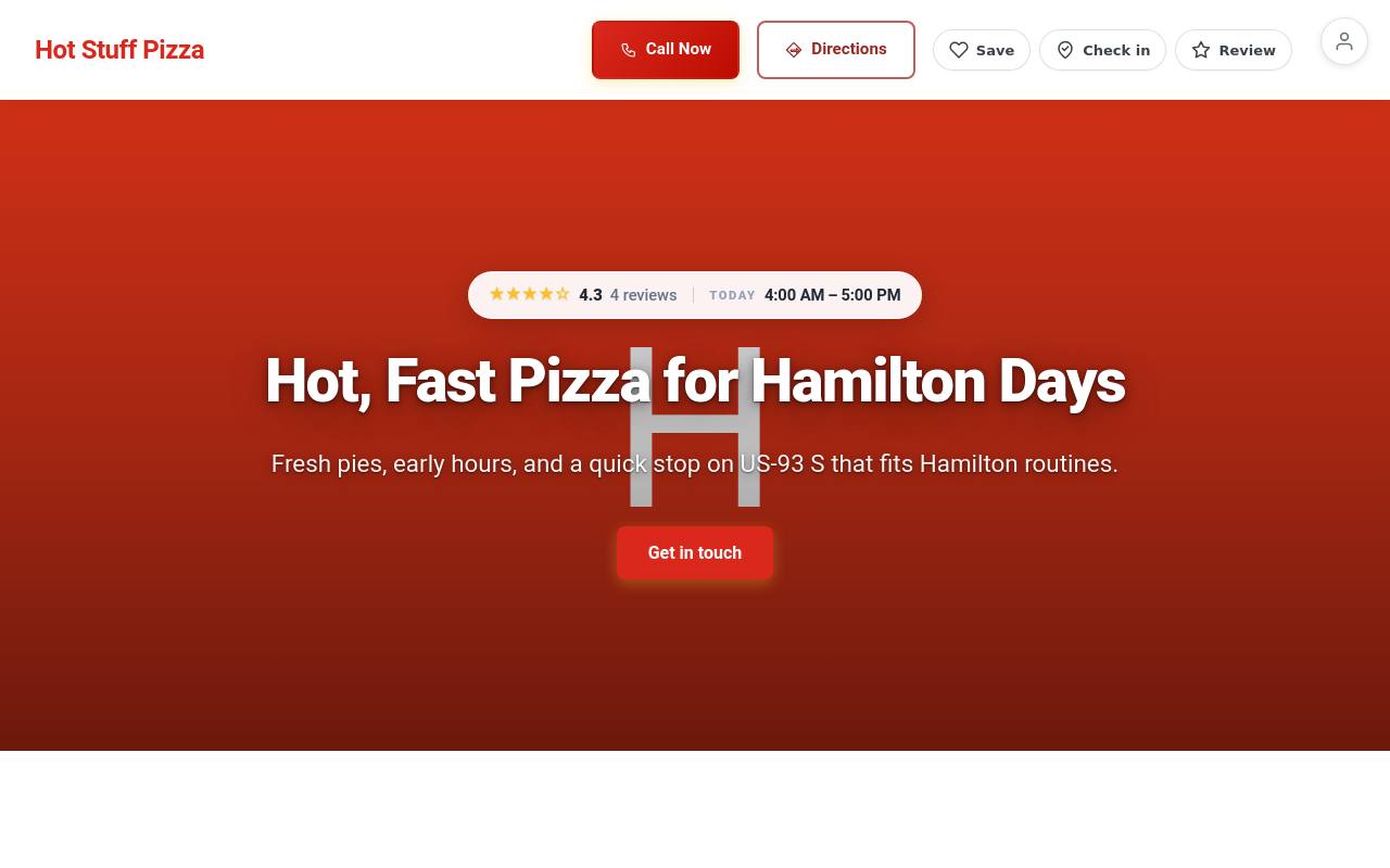 Preview of your live website