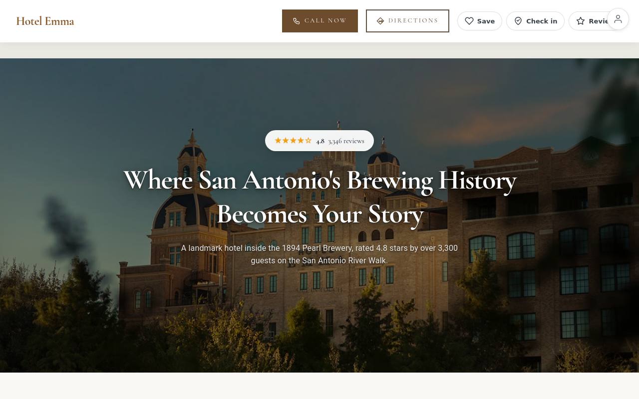 Preview of your live website