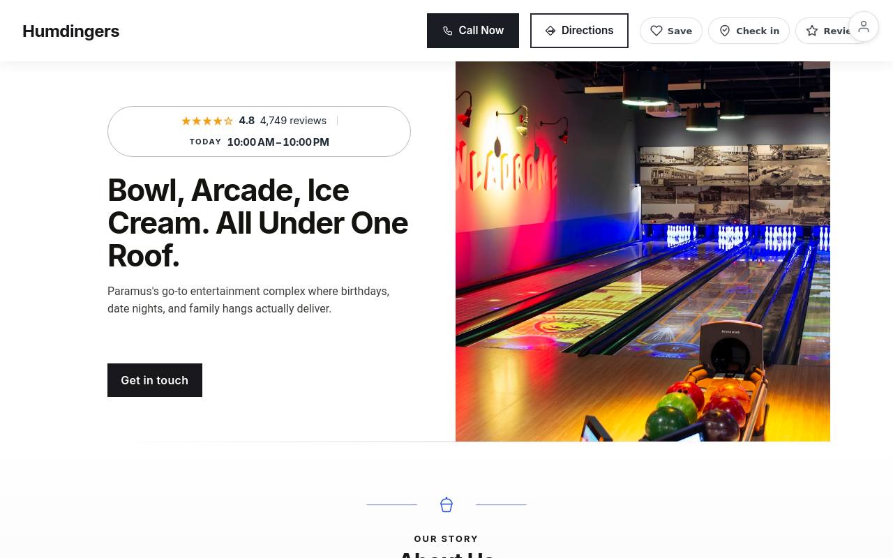 Preview of your live website