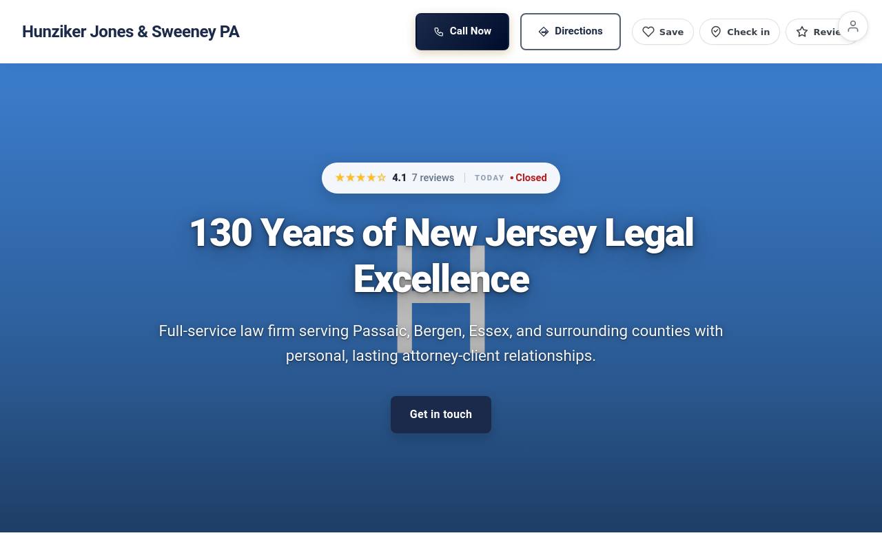 Preview of your live website